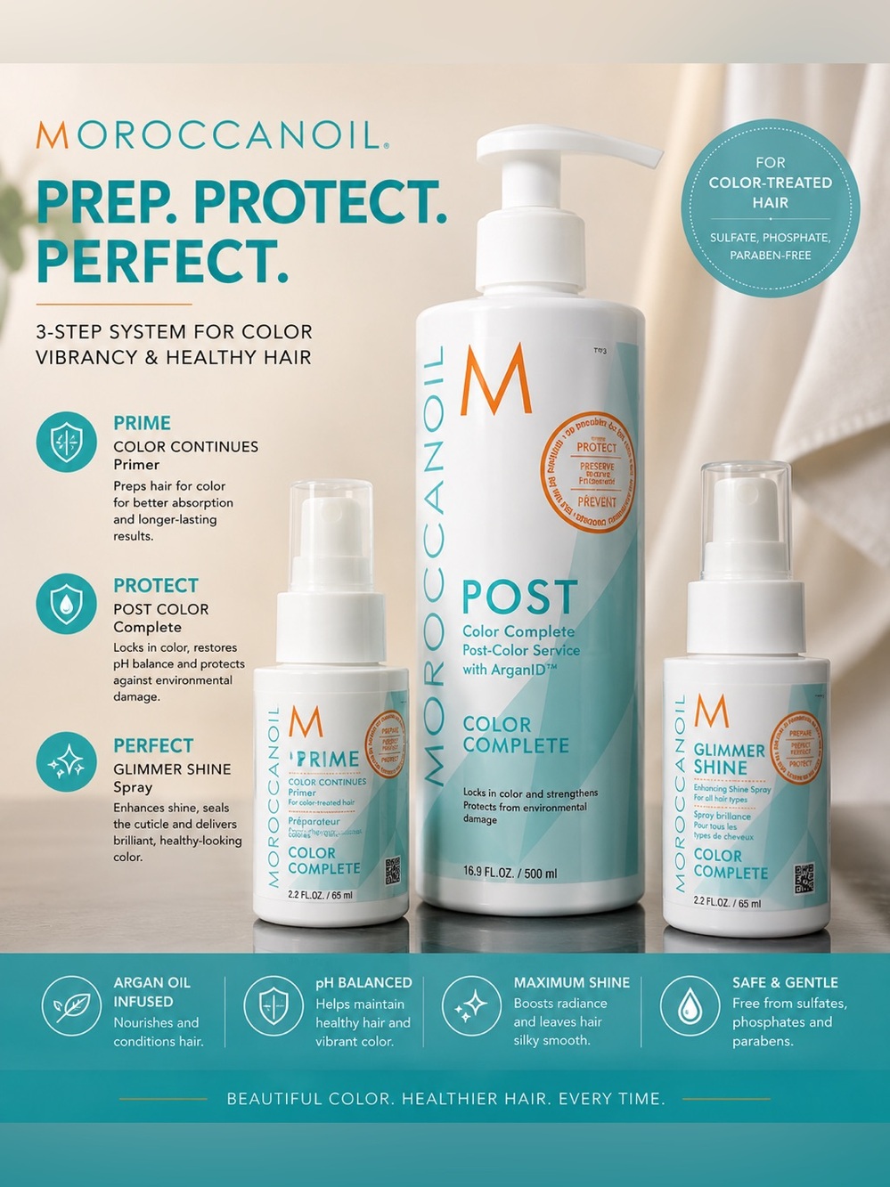Moroccanoil Color Complete Trio Hair Care Solution